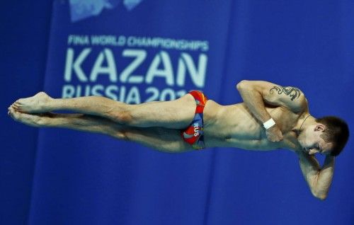 Las pruebas de saltos del Mundial de Natación de Kazán están ofreciendo imágenes espectaculares en los primeros días de competición