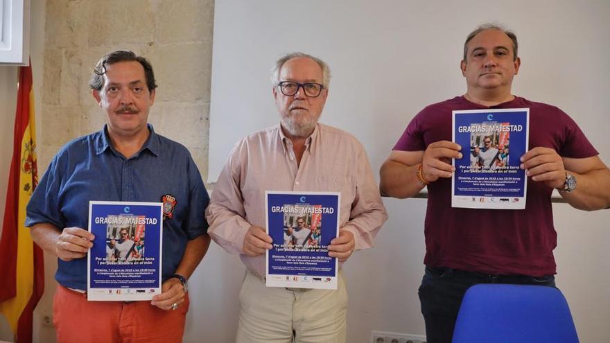 Organizan una concentración a favor de la presencia del Rey en Mallorca