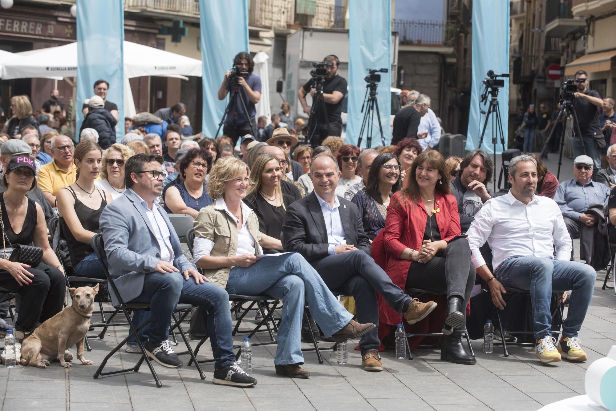 Acte central del candidat a l'alcaldia de Manresa de Junts, Ramon Bacardit