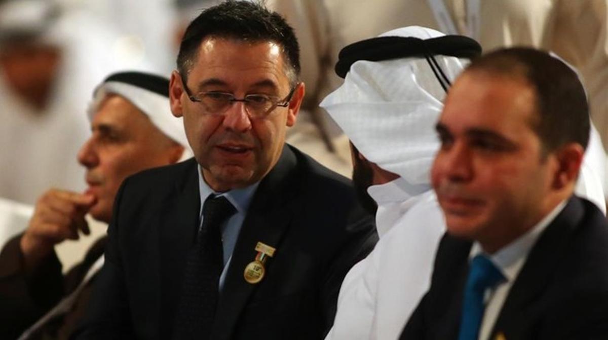 Bartomeu, en les conferències internacionals d’esport que se celebren a Dubai.