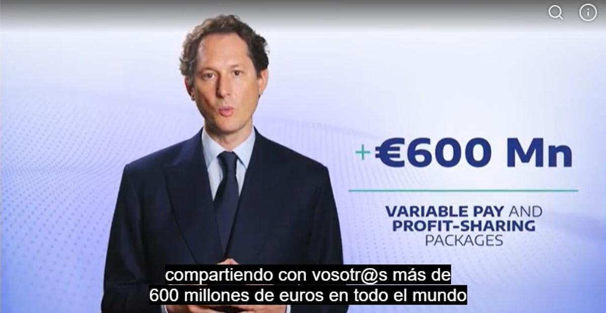 John Elkann, en el vídeo enviado a la plantilla con los 600 millones que repartirán
