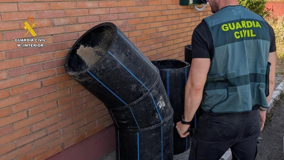 Material que había robado el vecino de La Litera.