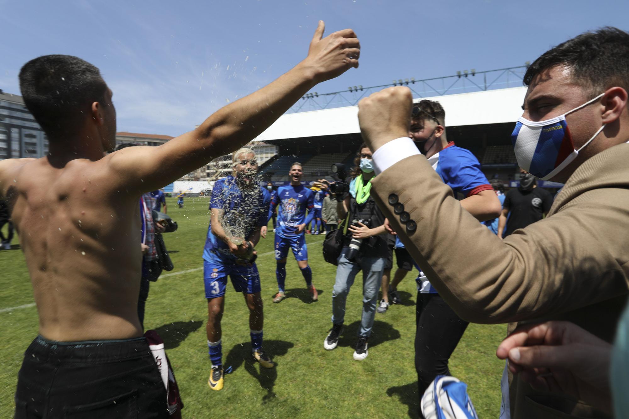 La celebración del Real Avilés, en imágenes