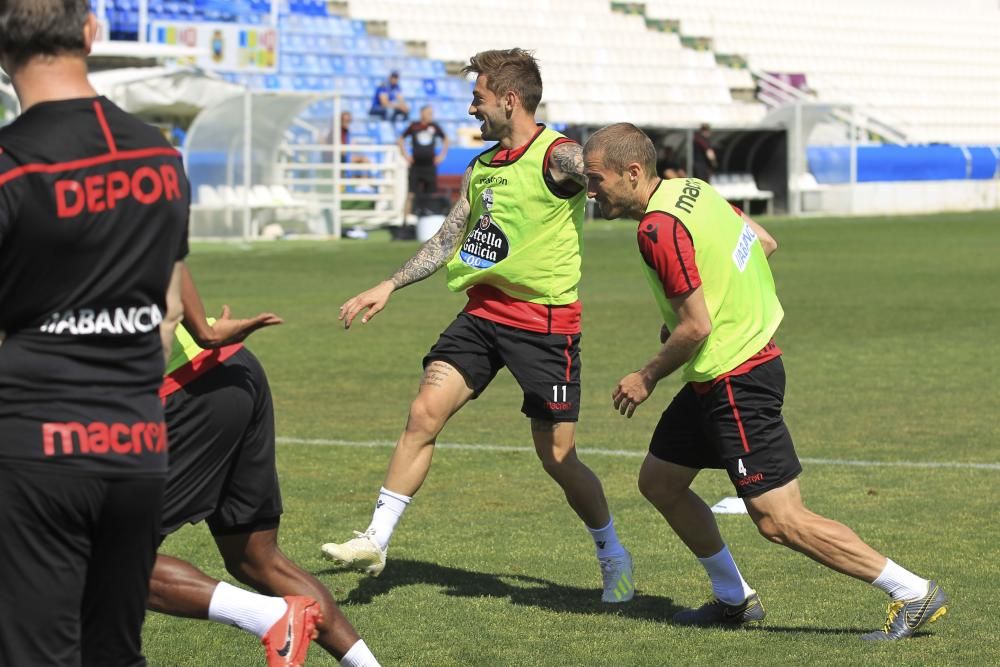 El Dépor prepara en Benidorm el partido del Elche