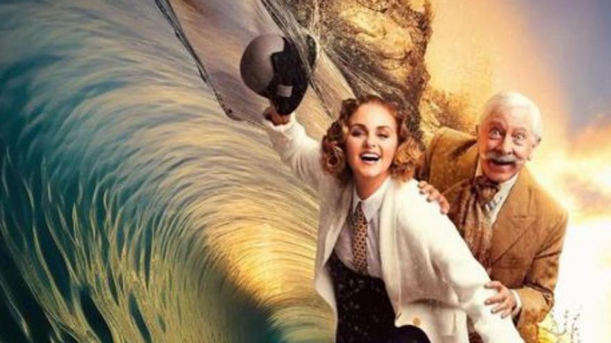 Detalle del cartel de la obra de teatro "Querida Agatha Christie"