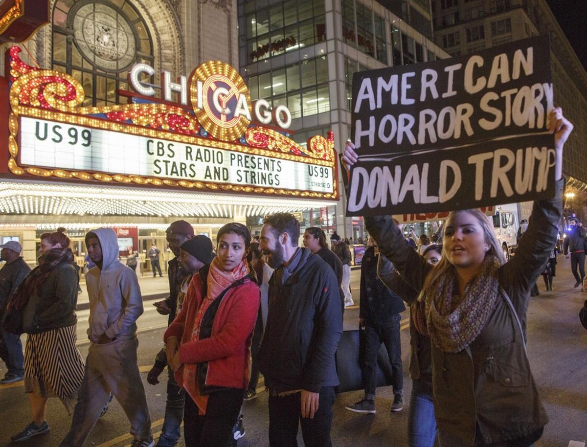 Protestas contra Trump en Chicago.