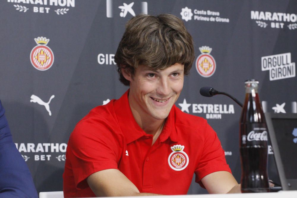 Presentació de Marc Gual com a nou jugador del Girona FC