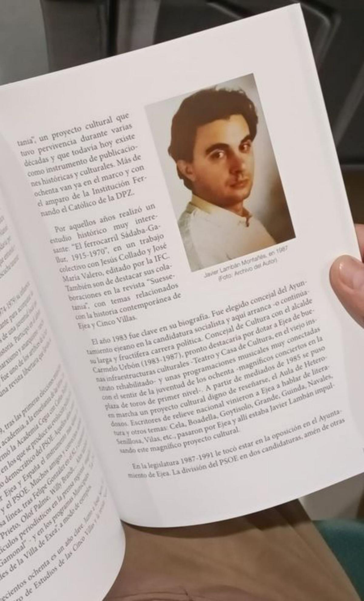 Javier Lambán prologó el libro.  | SERVICIO ESPECIAL