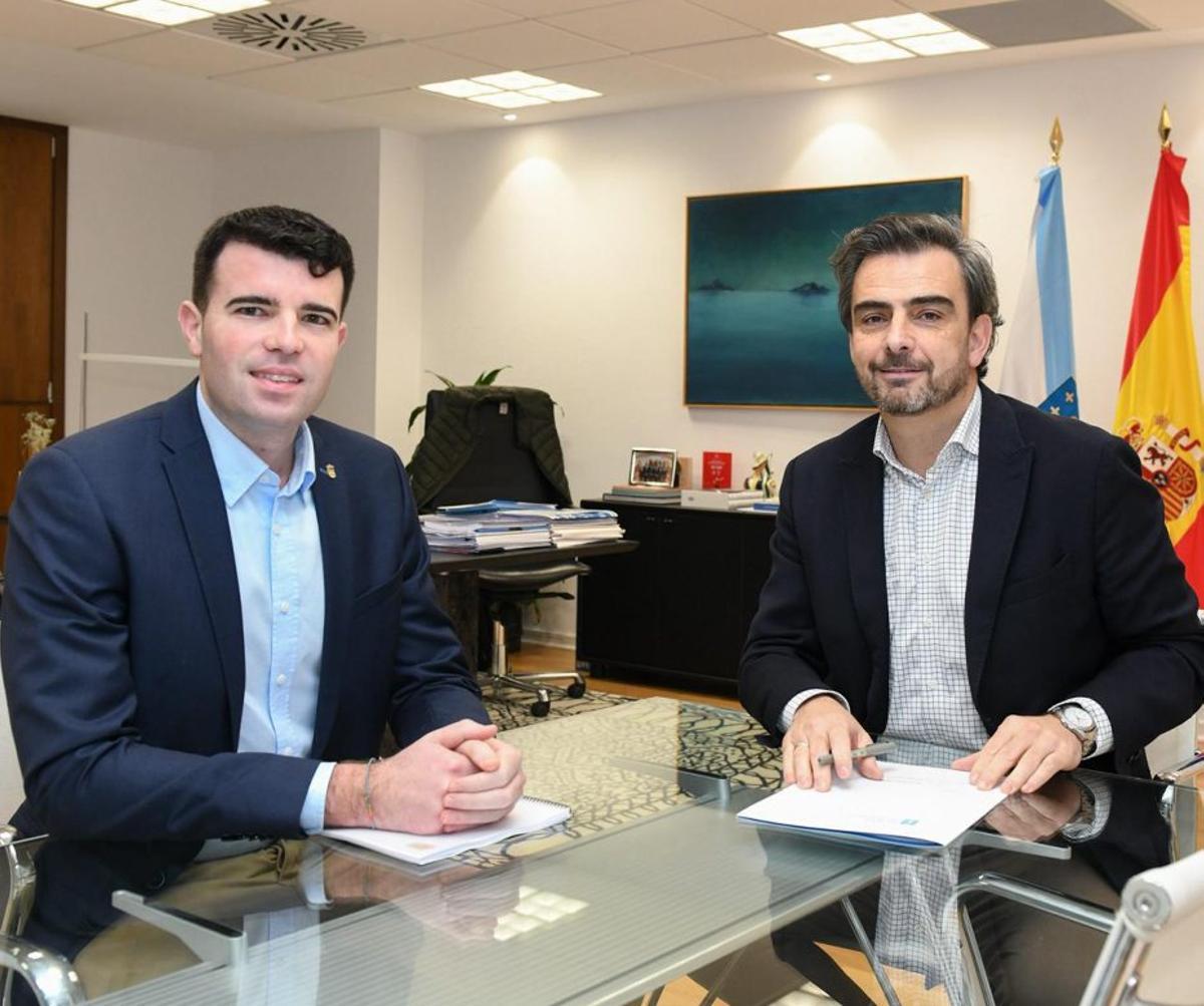 Gonzalo Louzao, junto a Diego Calvo. |