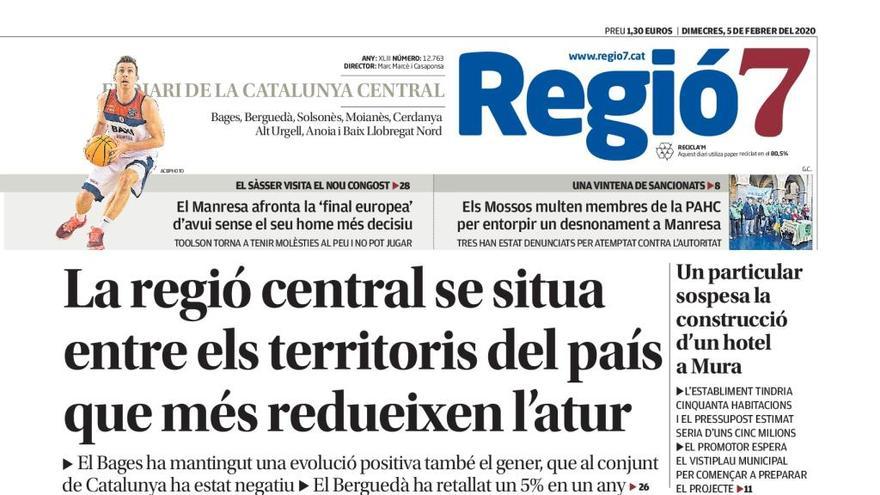 Portada de Regió7 aquest dimecres