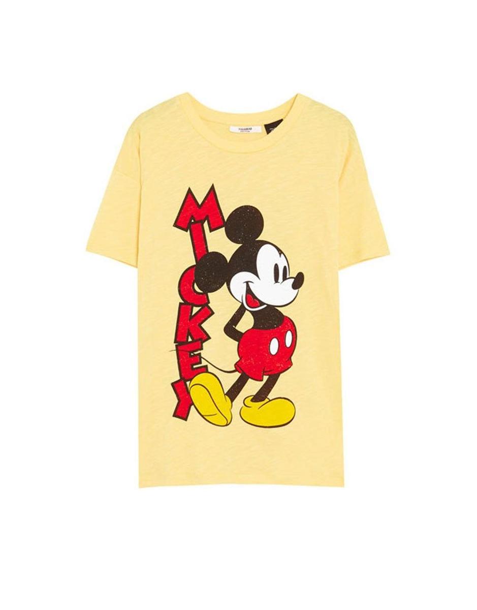 Camiseta de Pull&amp;Bear de la colección Mickey Mouse. Precio: 12,99 euros.