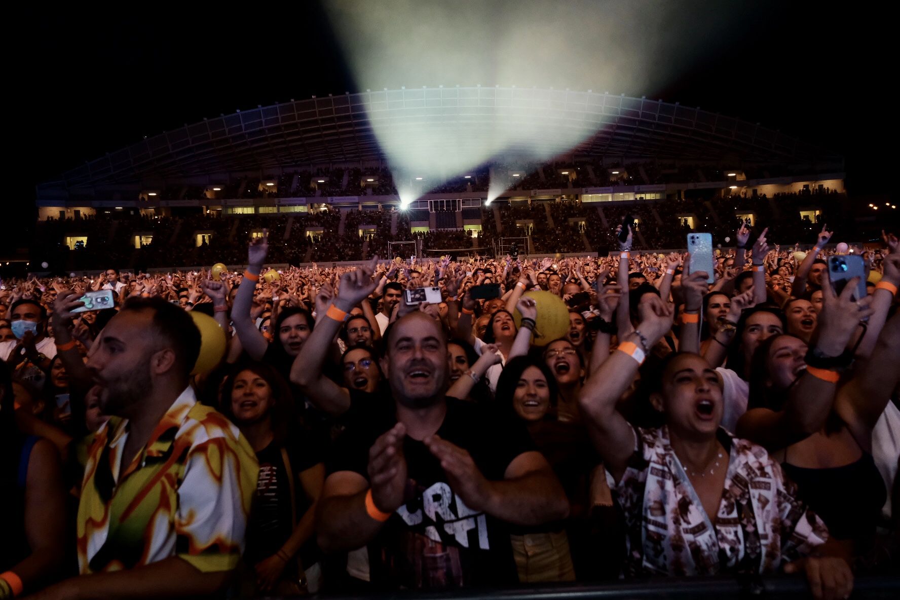 Concierto de Manu Carrasco en el estadio de Atletismo de Málaga