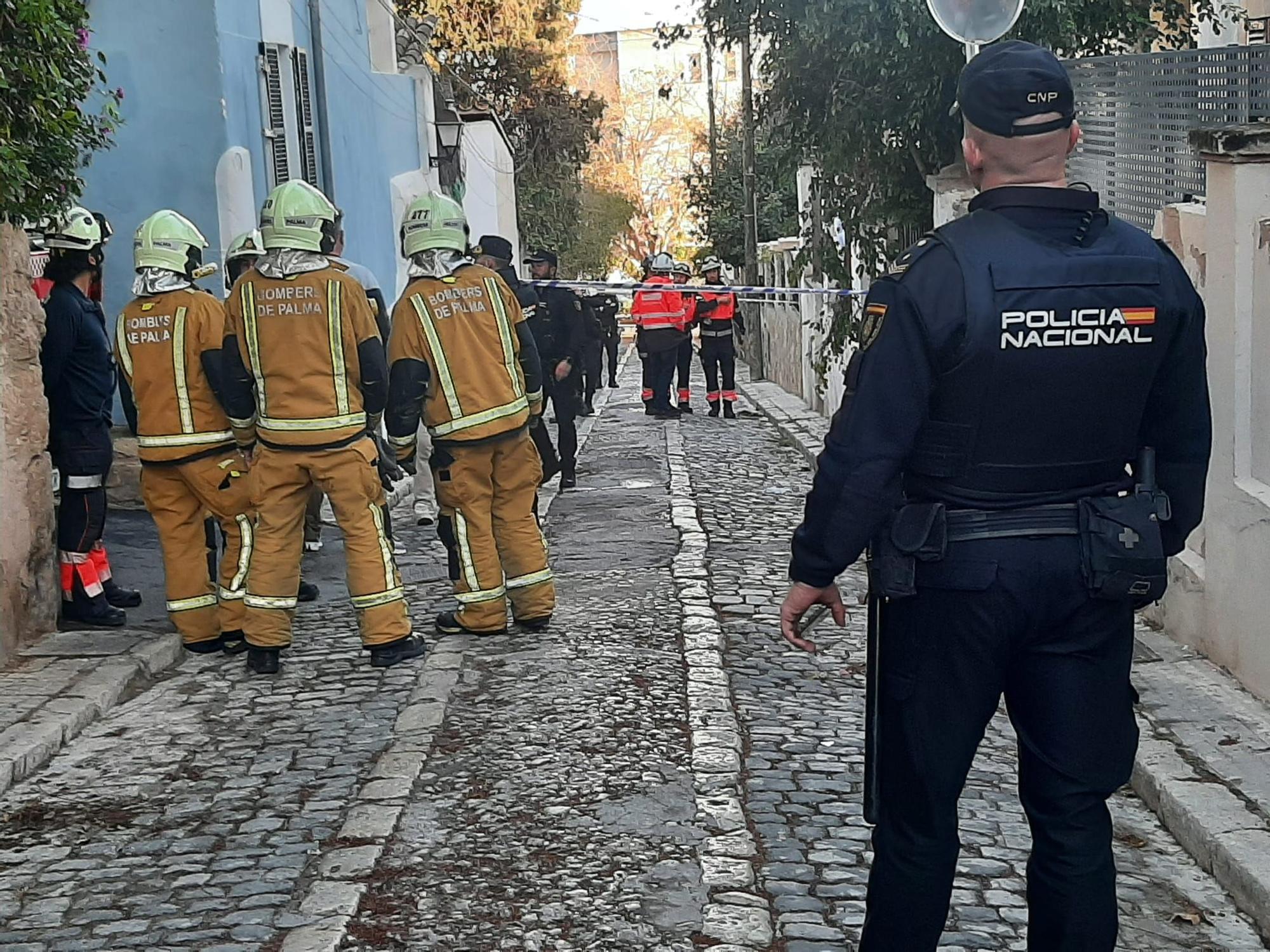 Derrumbe sin víctimas en un edificio de El Terreno, en Palma