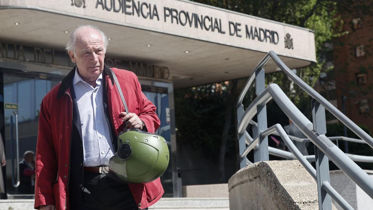 Rodrigo Rato, a su salida de la Audiencia Provincial de Madrid.