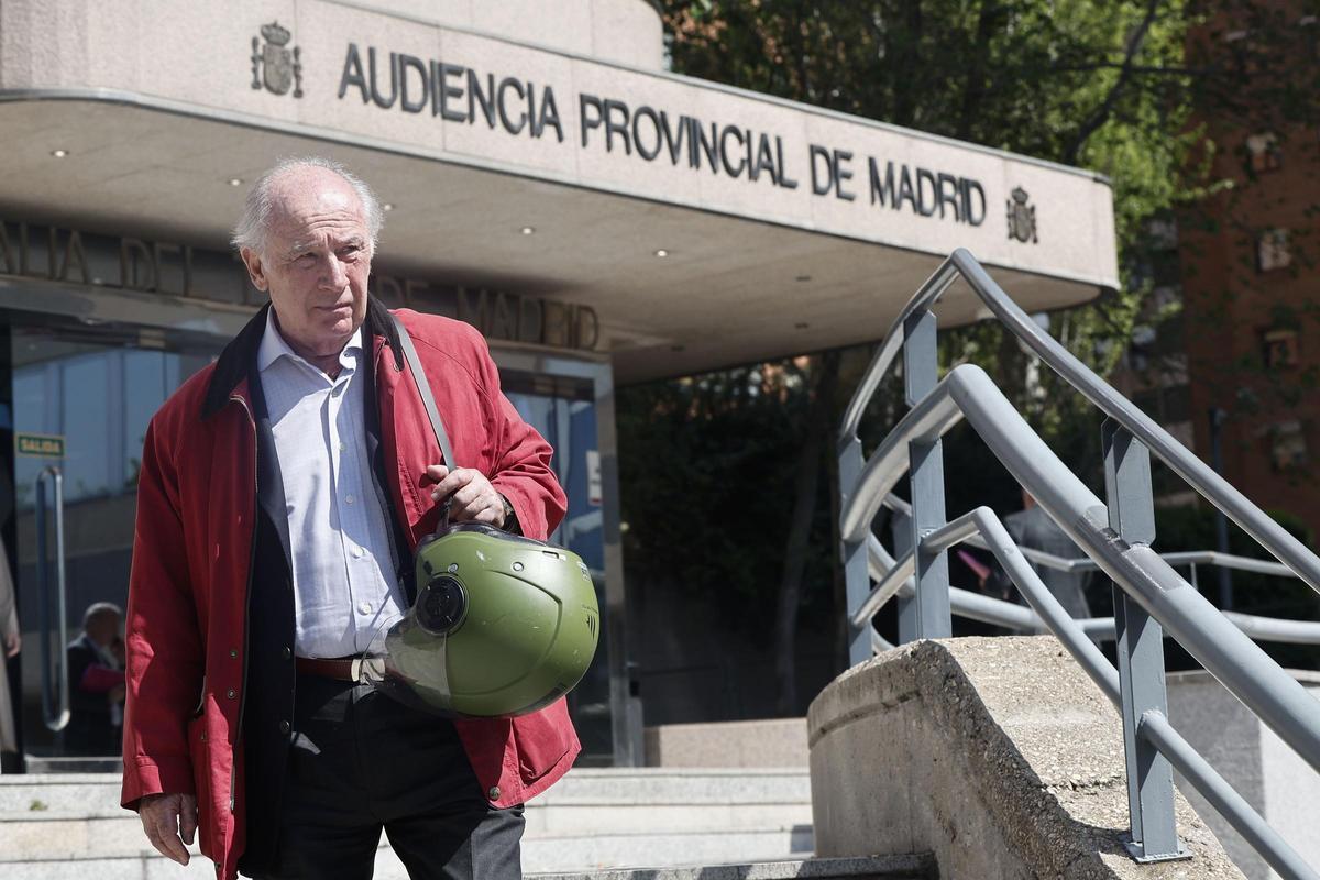 Rodrigo Rato, a su salida de la Audiencia Provincial de Madrid.