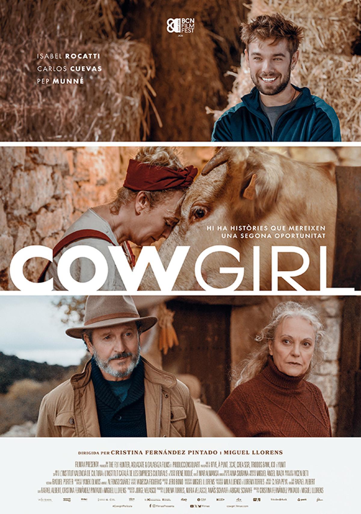 Cartel de la película 'Cowgirl' rodada en el interior de la provincia de Castellón.
