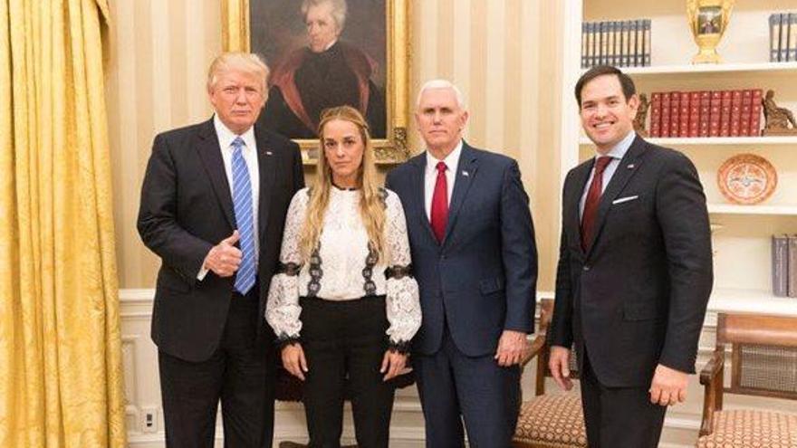 Trump es va reunir ahir amb l&#039;esposa de l&#039;opositor veneçolà Leopoldo López a la Casa Blanca