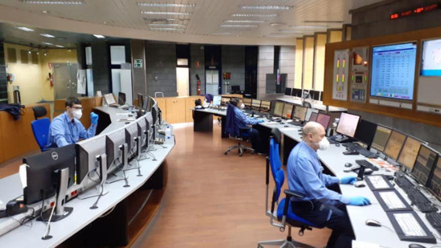 Sala de control de Endesa en Canarias.