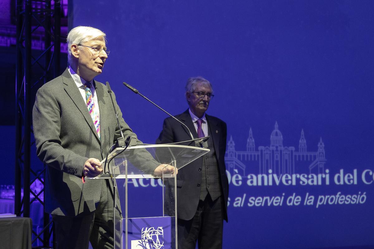 David Clark, durante la celebración de los 40 años del Col·legi Oficial de Psicologia de Catalunya