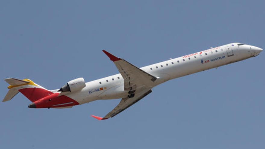 Un avión de la aerolínea Air Nostrum.