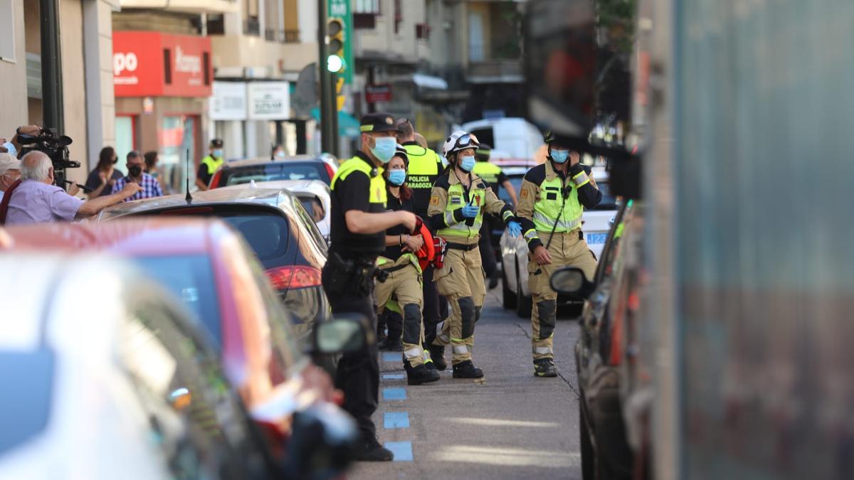 Incendio en la calle Cortes de Aragón de Zaragoza