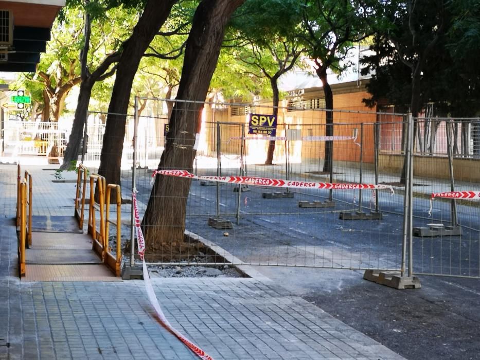 Obras en los alrededores del Hospital General