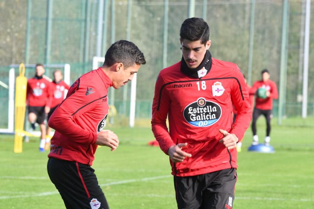 Los jugadores blanquiazules realizaron trabajo físico, ejercicios de posesión y partidos en espacio reducido.