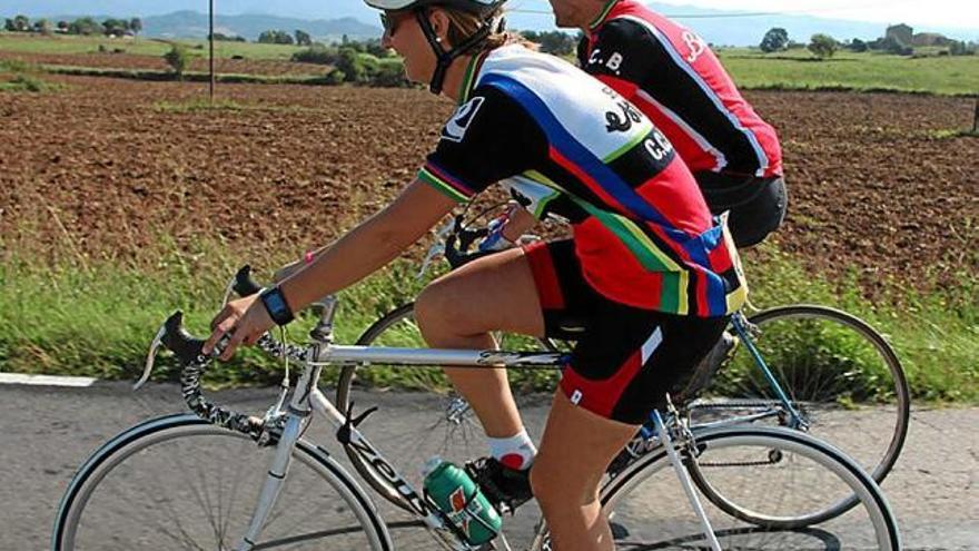 Una imatge de l&#039;any passat de la Retrotrobada Ciclista de Berga