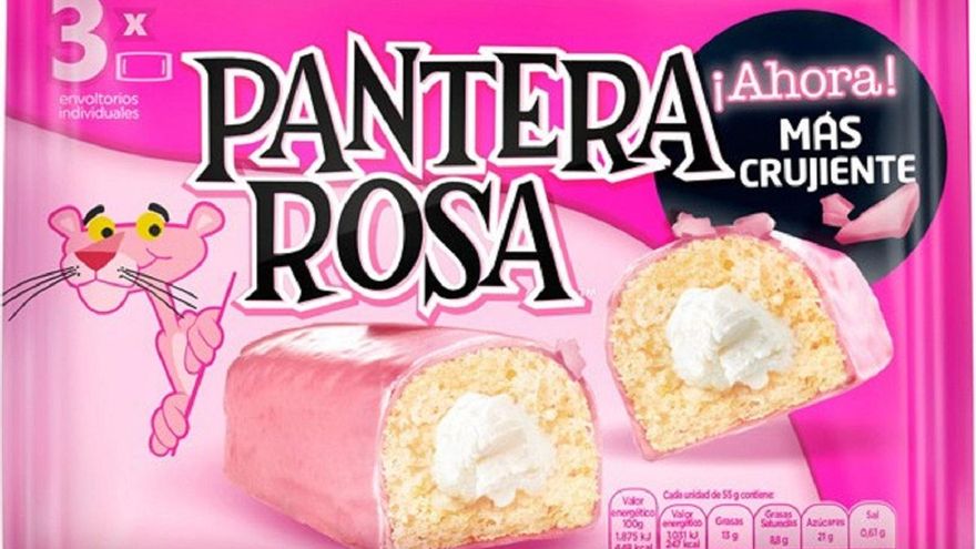 ¿Te gustan los pastelitos de Pantera Rosa? Haz una tarta de queso con ellos