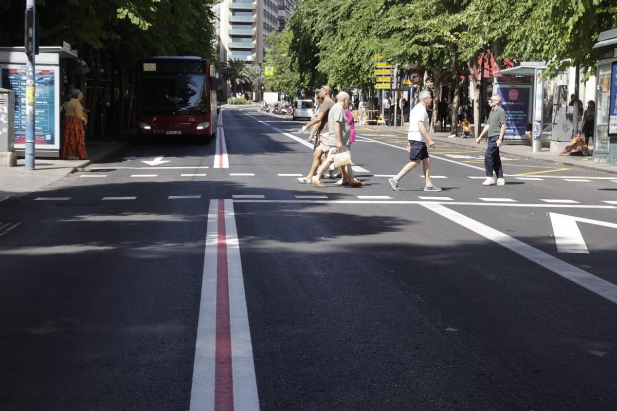 La Rambla Méndez Núñez de Alicante en una imagen reciente