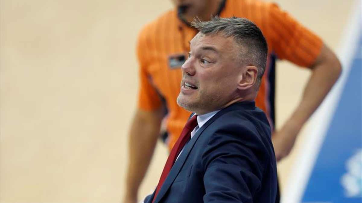 Jasikevicius, durante el partido de hoy