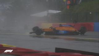 Lando Norris sufre un fortísimo accidente en la calificación de Fórmula 1 en Spa