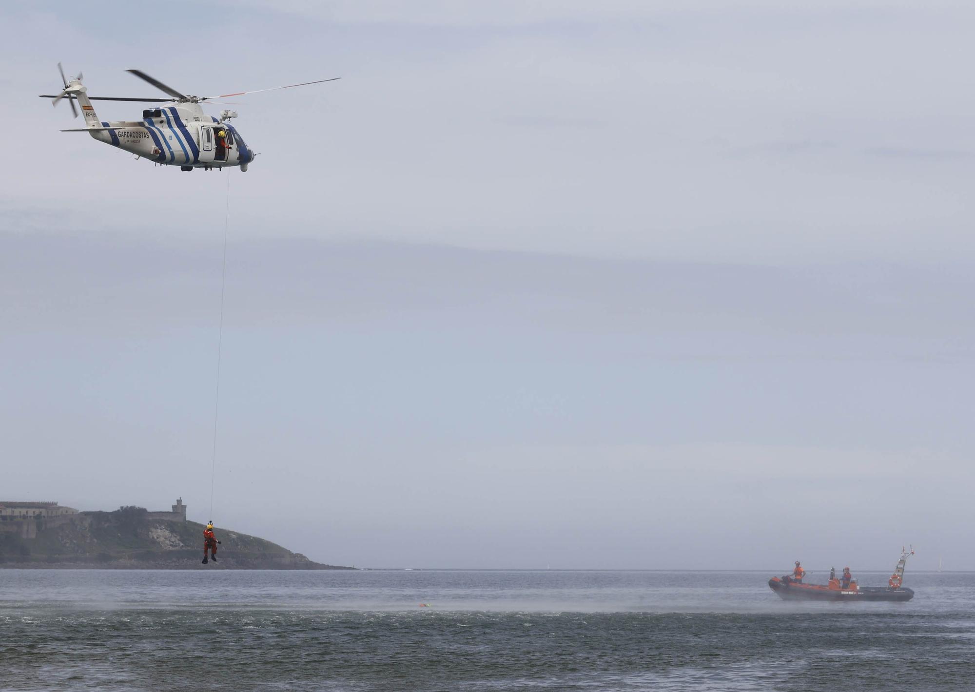 Así fue el rescate de película en Monteferro y Praia América