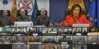Robles a las tropas desplegadas en el Líbano: "Ojalá el alto el fuego llegue pronto"
