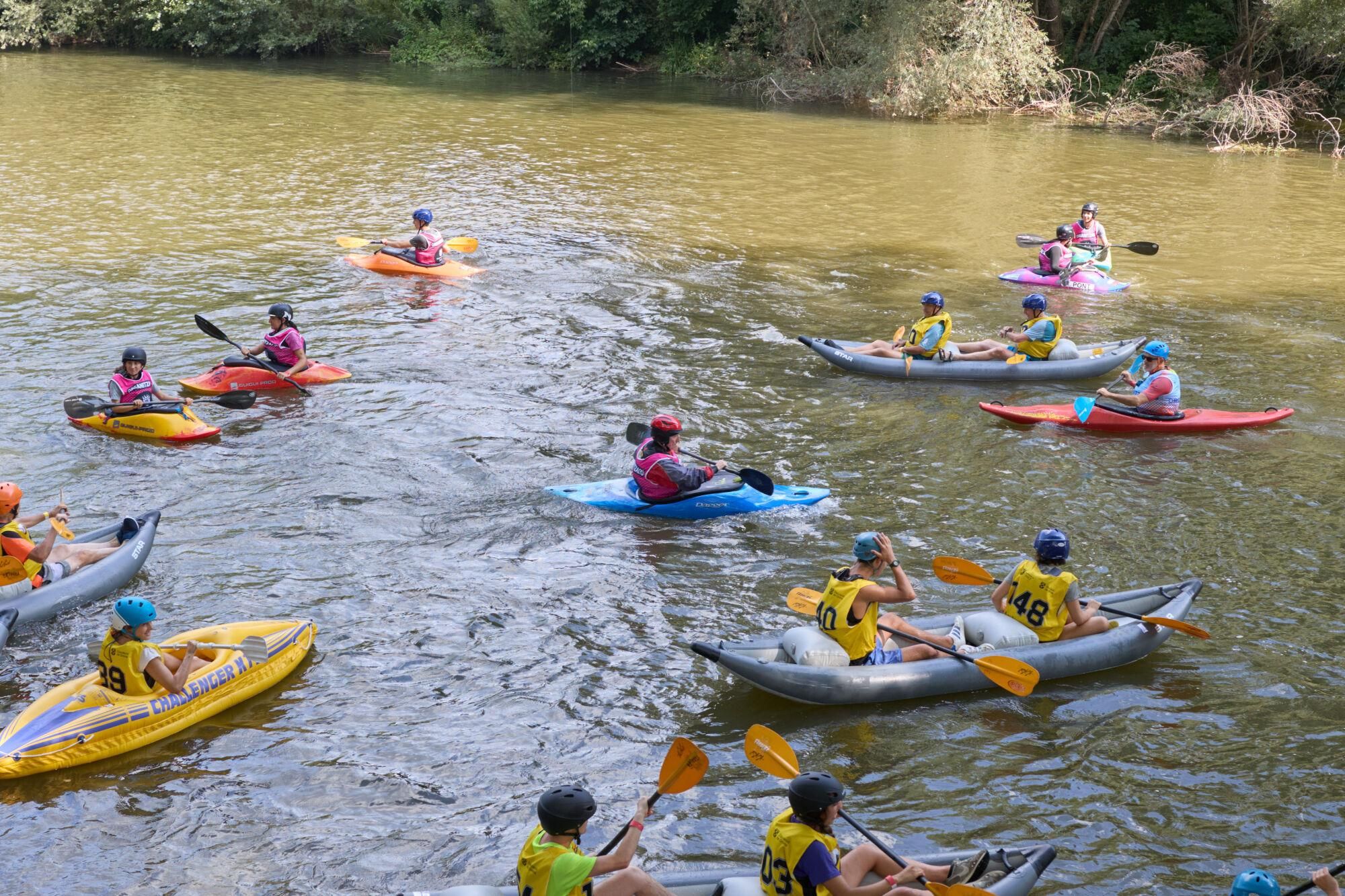 El descens en piragua al Ter, en imatges