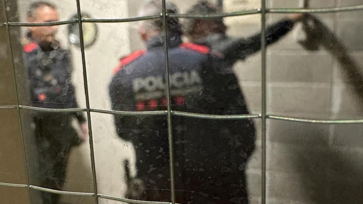 Una detención de mossos
