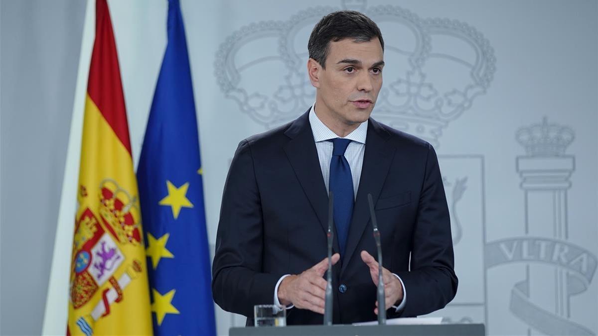 Pedro Sánchez, en la Moncloa.