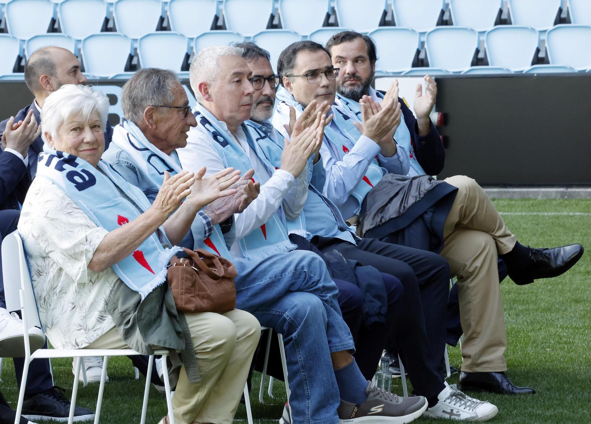 Medalla de oro para ocho socios del Celta que este 2025 cumplieron 50 años de militancia