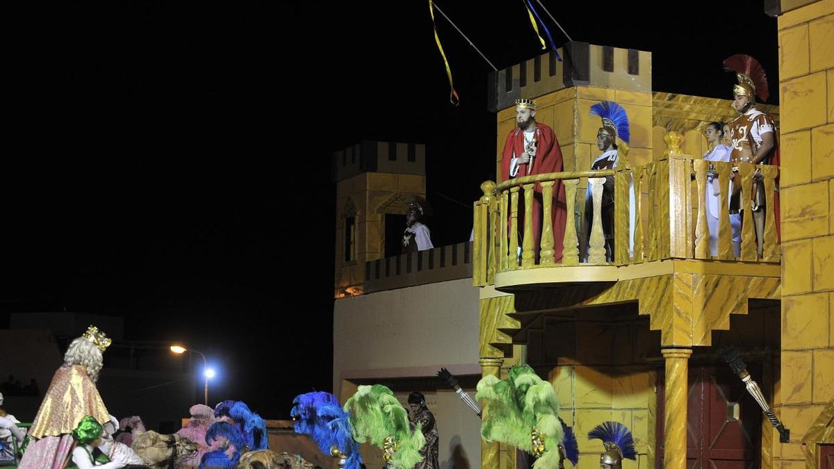 Herodes, hace dos años en el castillo decorado en Agüimes para el Auto de los Reyes Magos.