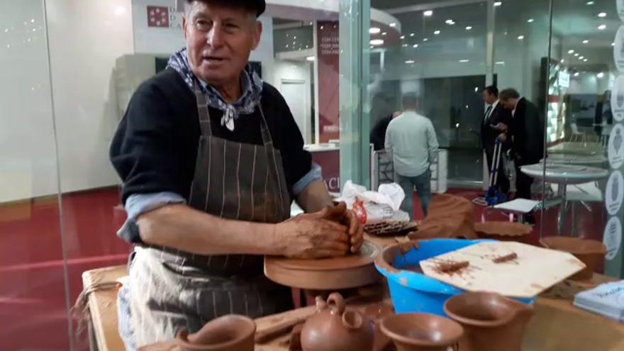 Demostración cerámica de Ribesalbes en Cevisama 2017