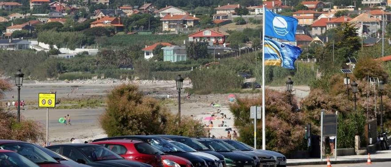 La playa de Patos lució bandera azul hasta 2018. // Marta G. Brea