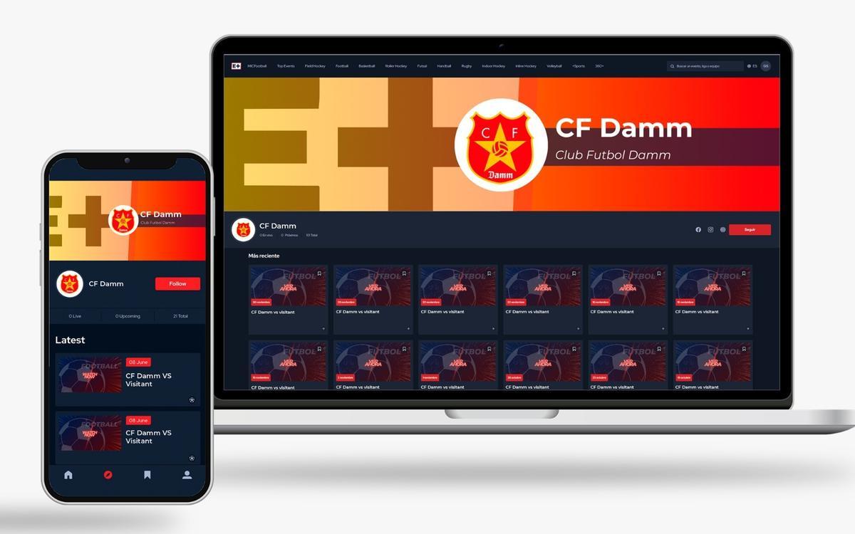 El CF Damm usa la tecnología de ATM Media