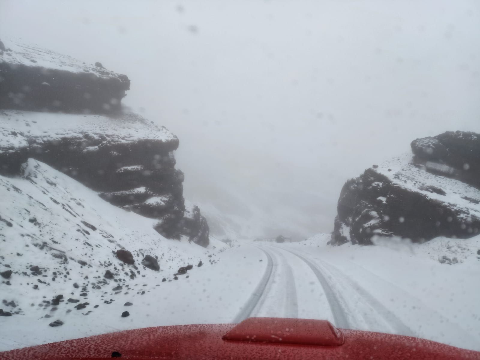 La borrasca deja nieve en La Palma