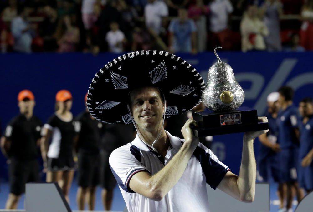 Imágenes de la final de Acapulco entre Rafa Nadal y Sam Querrey.