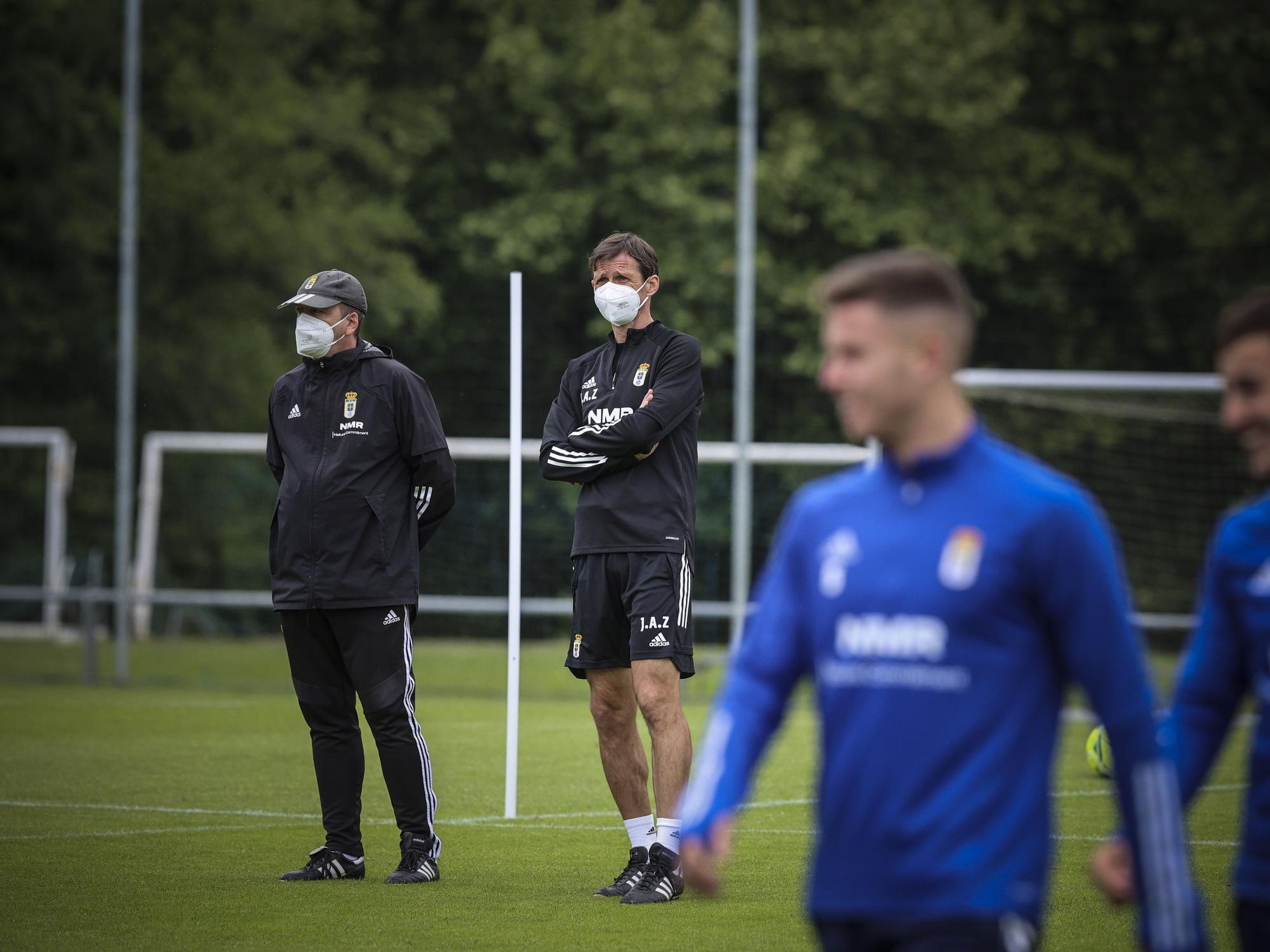 Las imágenes del entrenamiento del Oviedo