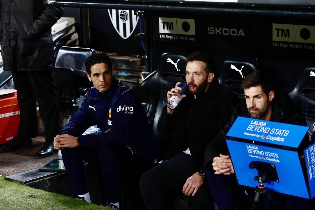 Corberán en el partido ante el Elche