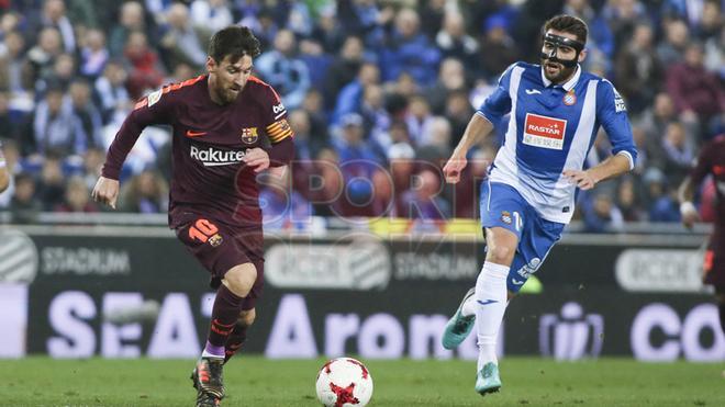 RCD Espanyol, 1 - FC Barcelona, 0 (Copa del Rey cuartos ida)