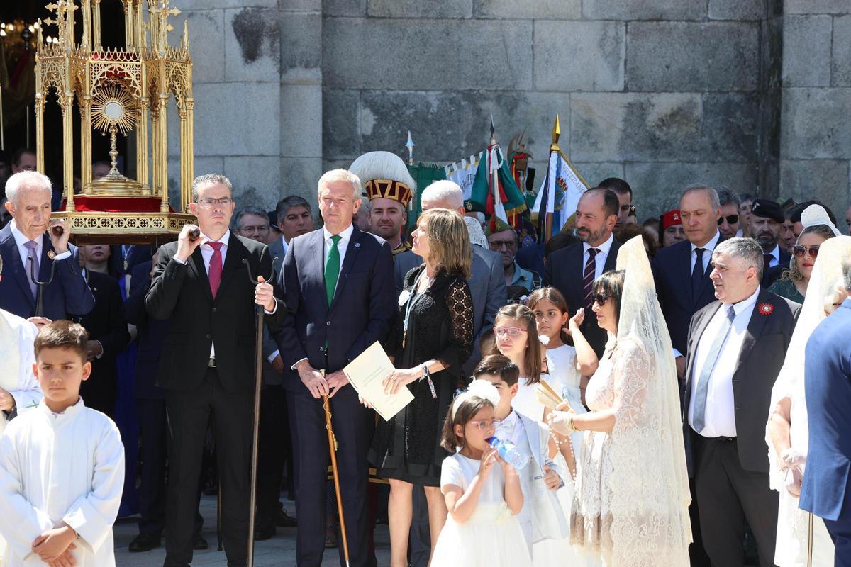 La procesión de Corpus Christi en Ponteareas