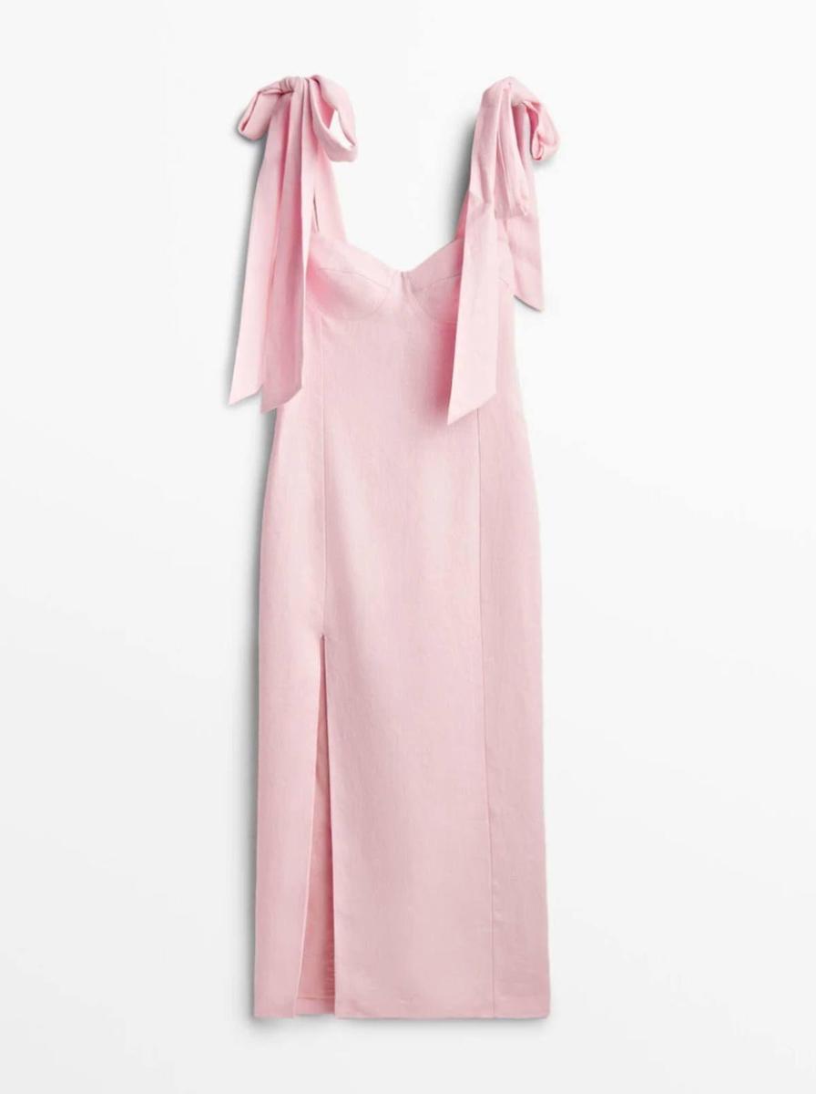 No querrás llevar otro vestido rosa a una boda que no sea este de Massimo  Dutti que nos ha descubierto Rocío Osorno - Woman