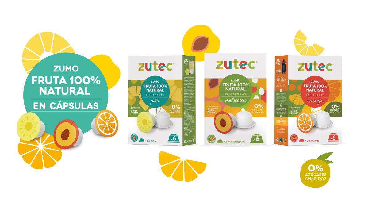Zutec revoluciona el sector de los zumos con el lanzamiento de las nuevas cápsulas.